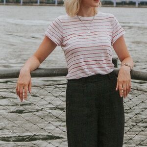 Massimo Dutti linen t-shirt / Size S